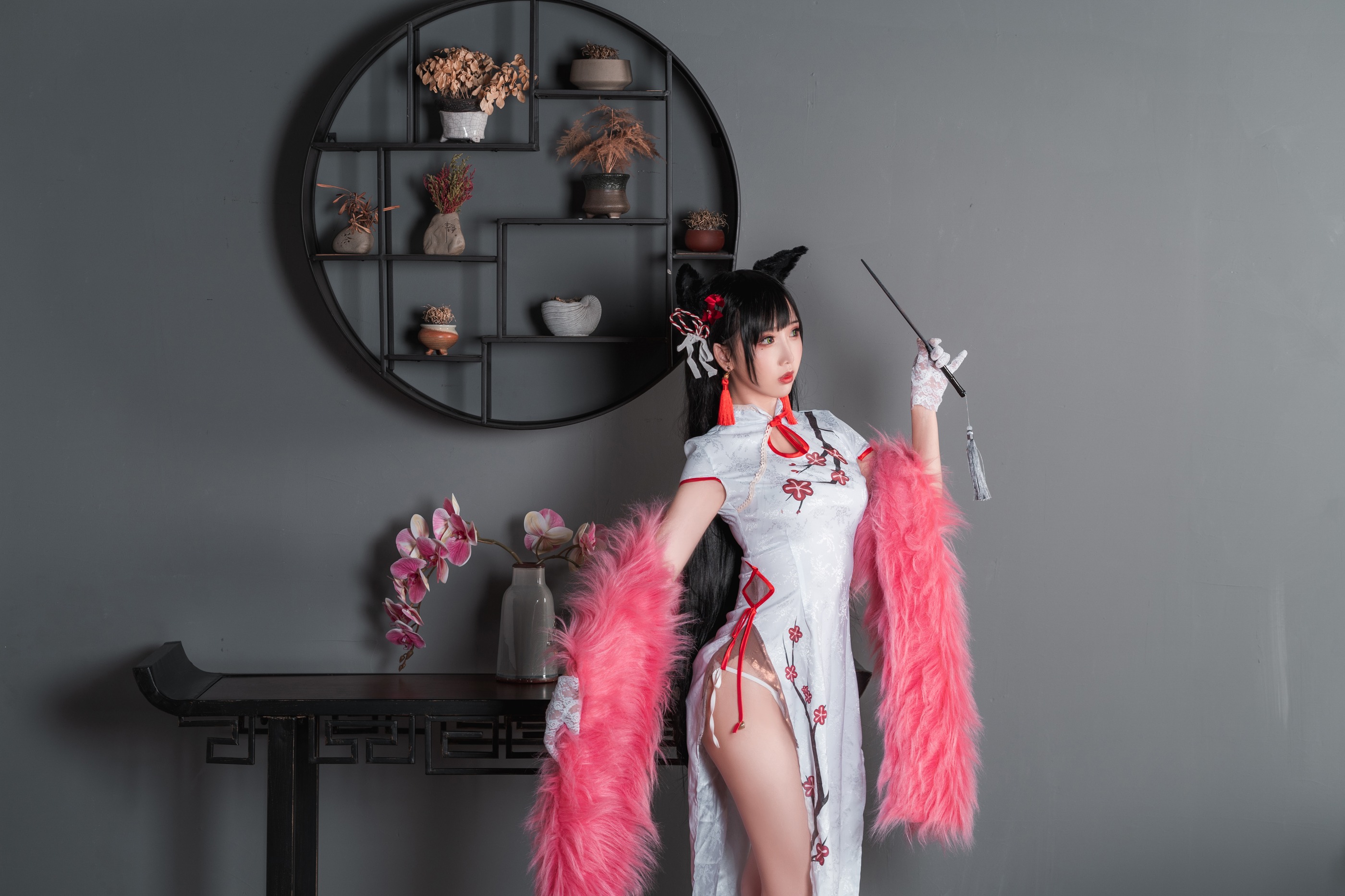 图片[1]-面饼仙儿 – NO.081 Coser面饼仙儿 旗袍爱宕 [25P]-XikXak
